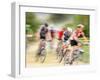 Mountain Bike Race, Bannockburn, near Cromwell, Central Otago, South Island, New Zealand-David Wall-Framed Premium Photographic Print