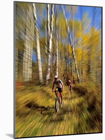 Mountain Bike Race, Methow Valley, Washington State, USA-David Barnes-Mounted Photographic Print