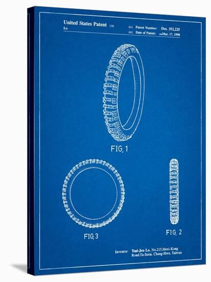 Mountain Bike Tire Patent-Cole Borders-Stretched Canvas