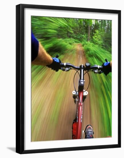 Mountain Bike Trail Riding-Chuck Haney-Framed Premium Photographic Print