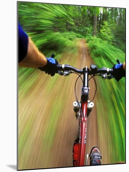 Mountain Bike Trail Riding-Chuck Haney-Mounted Premium Photographic Print