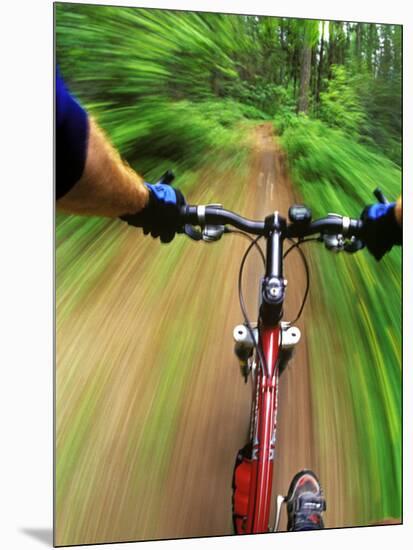 Mountain Bike Trail Riding-Chuck Haney-Mounted Photographic Print