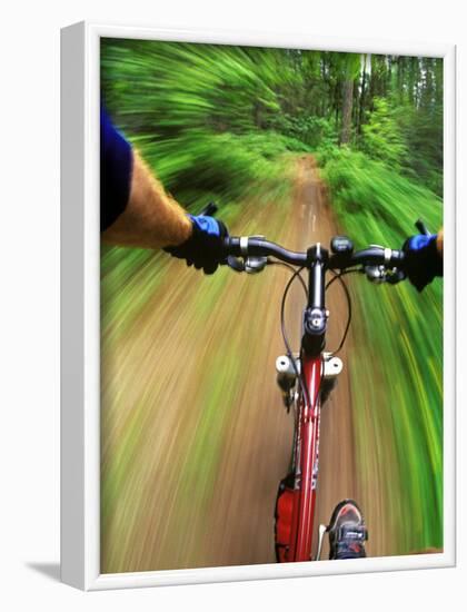 Mountain Bike Trail Riding-Chuck Haney-Framed Photographic Print