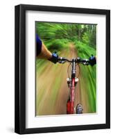 Mountain Bike Trail Riding-Chuck Haney-Framed Photographic Print