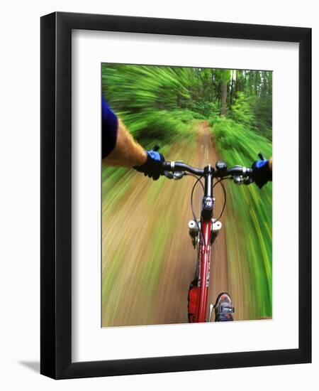 Mountain Bike Trail Riding-Chuck Haney-Framed Photographic Print