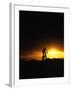 Mountain Biker Against Stormy Sunset, Fruita, Colorado, USA-Chuck Haney-Framed Premium Photographic Print