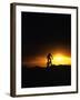 Mountain Biker Against Stormy Sunset, Fruita, Colorado, USA-Chuck Haney-Framed Photographic Print