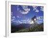 Mountain Biker at Sunset, Canmore, Alberta, Canada-Chuck Haney-Framed Photographic Print