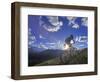 Mountain Biker at Sunset, Canmore, Alberta, Canada-Chuck Haney-Framed Photographic Print