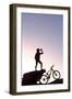 Mountain Biker, Grindelwald, Bernese Oberland, Switzerland (Mr)-Norbert Eisele-Hein-Framed Photographic Print