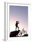 Mountain Biker, Grindelwald, Bernese Oberland, Switzerland (Mr)-Norbert Eisele-Hein-Framed Photographic Print