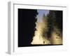 Mountain Biker on a Dusty Road, Swan Valley, Montana, USA-Chuck Haney-Framed Premium Photographic Print