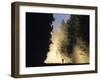 Mountain Biker on a Dusty Road, Swan Valley, Montana, USA-Chuck Haney-Framed Photographic Print