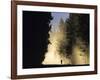 Mountain Biker on a Dusty Road, Swan Valley, Montana, USA-Chuck Haney-Framed Photographic Print