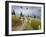 Mountain Biker Through the Beargrass on the Summit Trail, Whitefish Mountain Resort, Montana, USA-Chuck Haney-Framed Photographic Print