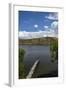 Mountain Bikers on Lake Hayes Circuit, Otago, New Zealand-David Wall-Framed Photographic Print