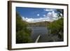 Mountain Bikers on Lake Hayes Circuit, Otago, New Zealand-David Wall-Framed Photographic Print