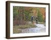 Mountain Bikers on the Slickrock of Dupont State Forest in North Carolina, USA-Chuck Haney-Framed Photographic Print