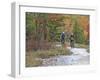 Mountain Bikers on the Slickrock of Dupont State Forest in North Carolina, USA-Chuck Haney-Framed Photographic Print