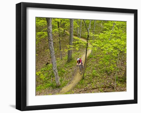 Mountain Biking at Brown County State Park in Indiana, Usa-Chuck Haney-Framed Photographic Print