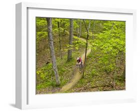 Mountain Biking at Brown County State Park in Indiana, Usa-Chuck Haney-Framed Photographic Print