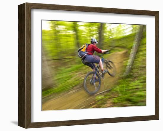 Mountain Biking at Brown County State Park in Indiana, Usa-Chuck Haney-Framed Photographic Print