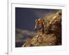 Mountain Biking Downhill-null-Framed Photographic Print