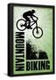 Mountain Biking Green Sports-null-Framed Poster