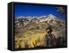 Mountain Biking in Fall, Uinta National Forest, Provo, Utah-Howie Garber-Framed Stretched Canvas