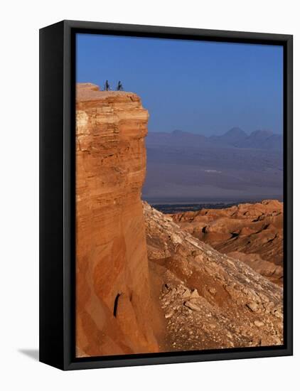 Mountain Biking in the Atacama Desert, Chile-John Warburton-lee-Framed Stretched Canvas