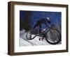 Mountain Biking on Snow-null-Framed Photographic Print