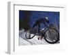 Mountain Biking on Snow-null-Framed Photographic Print