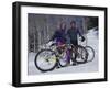 Mountain Biking on Snow-null-Framed Photographic Print