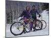 Mountain Biking on Snow-null-Mounted Photographic Print