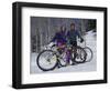 Mountain Biking on Snow-null-Framed Photographic Print