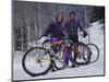 Mountain Biking on Snow-null-Mounted Photographic Print