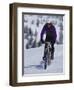 Mountain Biking on Snow-null-Framed Photographic Print