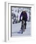 Mountain Biking on Snow-null-Framed Photographic Print