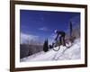 Mountain Biking on Snow-null-Framed Photographic Print