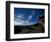 Mountain Biking on the Moab Slickrock Bike Trail, Navajo Sandstone, Utah, USA-Jerry & Marcy Monkman-Framed Photographic Print