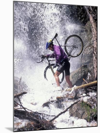 Mountain Biking, Vail, Colorado, USA-Lee Kopfler-Mounted Premium Photographic Print