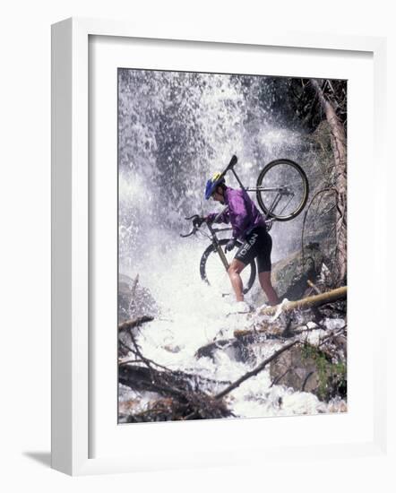 Mountain Biking, Vail, Colorado, USA-Lee Kopfler-Framed Photographic Print