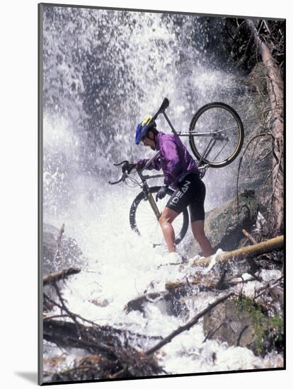 Mountain Biking, Vail, Colorado, USA-Lee Kopfler-Mounted Photographic Print