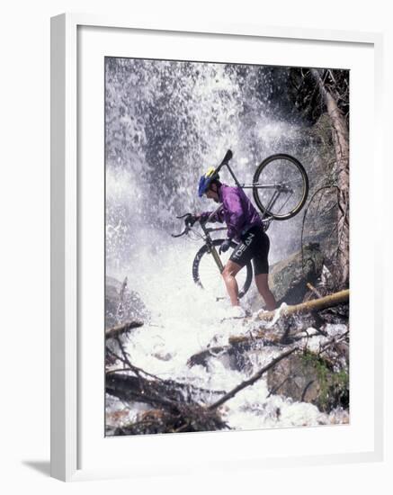 Mountain Biking, Vail, Colorado, USA-Lee Kopfler-Framed Photographic Print