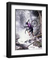 Mountain Biking, Vail, Colorado, USA-Lee Kopfler-Framed Photographic Print