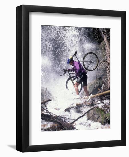 Mountain Biking, Vail, Colorado, USA-Lee Kopfler-Framed Photographic Print