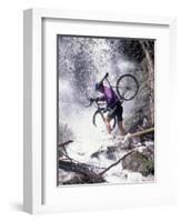 Mountain Biking, Vail, Colorado, USA-Lee Kopfler-Framed Photographic Print