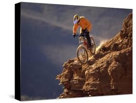 Mountain Biking-null-Stretched Canvas