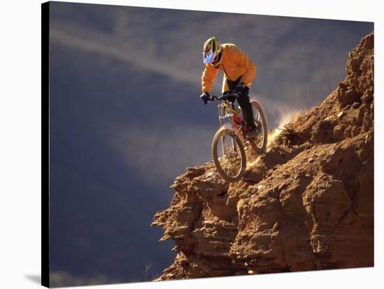 Mountain Biking-null-Stretched Canvas