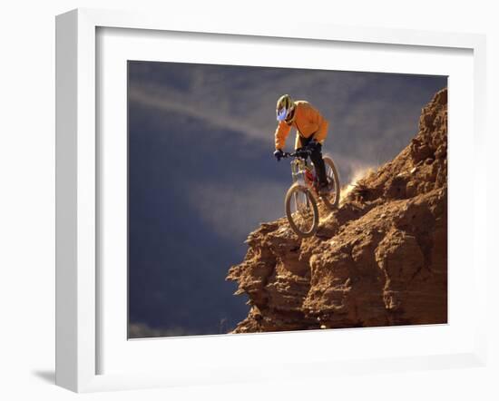 Mountain Biking-null-Framed Premium Photographic Print